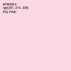 #FBD6E4 - Pig Pink Color Image