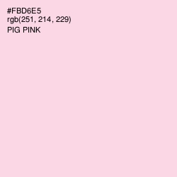 #FBD6E5 - Pig Pink Color Image