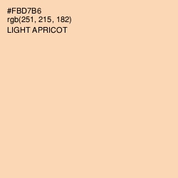 #FBD7B6 - Light Apricot Color Image