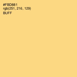 #FBD881 - Buff Color Image