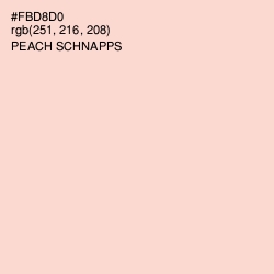 #FBD8D0 - Peach Schnapps Color Image