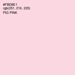 #FBD8E1 - Pig Pink Color Image