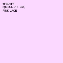 #FBD8FF - Pink Lace Color Image