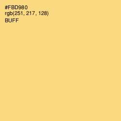 #FBD980 - Buff Color Image