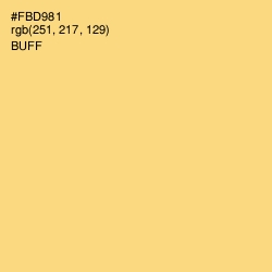 #FBD981 - Buff Color Image