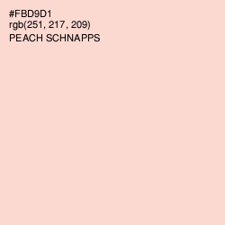 #FBD9D1 - Peach Schnapps Color Image