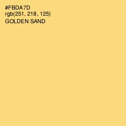 #FBDA7D - Golden Sand Color Image