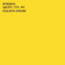 #FBDB2C - Golden Dream Color Image