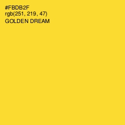 #FBDB2F - Golden Dream Color Image