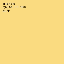 #FBDB80 - Buff Color Image