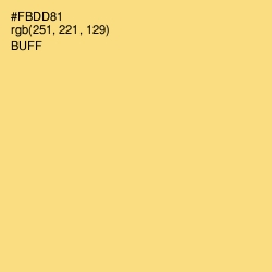 #FBDD81 - Buff Color Image