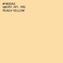 #FBDDA5 - Peach Yellow Color Image