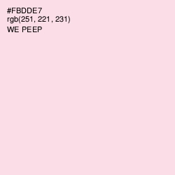 #FBDDE7 - We Peep Color Image