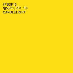 #FBDF13 - Candlelight Color Image