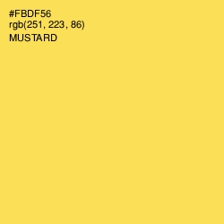 #FBDF56 - Mustard Color Image