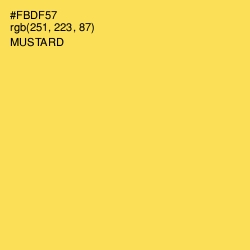 #FBDF57 - Mustard Color Image