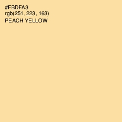 #FBDFA3 - Peach Yellow Color Image