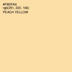 #FBDFA6 - Peach Yellow Color Image