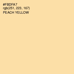 #FBDFA7 - Peach Yellow Color Image
