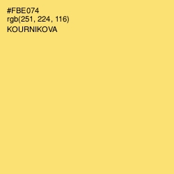 #FBE074 - Kournikova Color Image