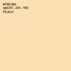 #FBE0B4 - Peach Color Image