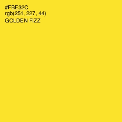 #FBE32C - Golden Fizz Color Image