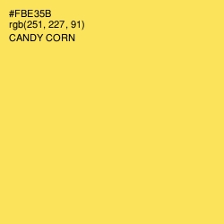 #FBE35B - Candy Corn Color Image