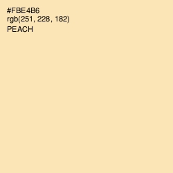 #FBE4B6 - Peach Color Image