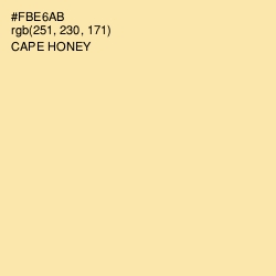 #FBE6AB - Cape Honey Color Image