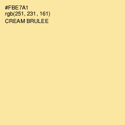 #FBE7A1 - Cream Brulee Color Image