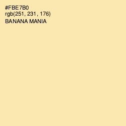 #FBE7B0 - Banana Mania Color Image