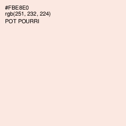 #FBE8E0 - Pot Pourri Color Image