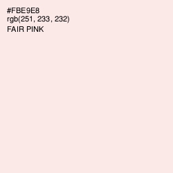 #FBE9E8 - Fair Pink Color Image