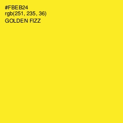 #FBEB24 - Golden Fizz Color Image
