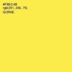 #FBEC4B - Gorse Color Image