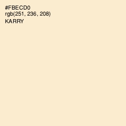 #FBECD0 - Karry Color Image