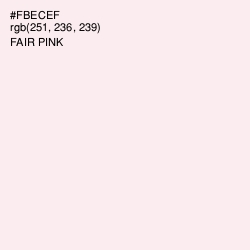 #FBECEF - Fair Pink Color Image