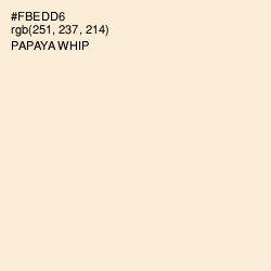 #FBEDD6 - Papaya Whip Color Image