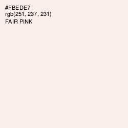 #FBEDE7 - Fair Pink Color Image