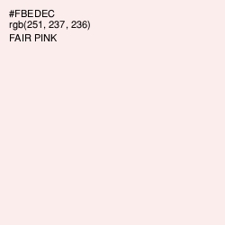 #FBEDEC - Fair Pink Color Image