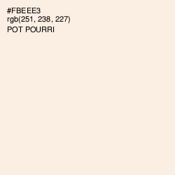 #FBEEE3 - Pot Pourri Color Image