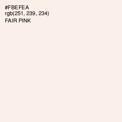 #FBEFEA - Fair Pink Color Image