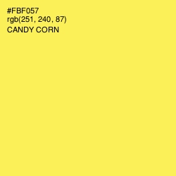 #FBF057 - Candy Corn Color Image