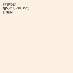 #FBF0E1 - Linen Color Image
