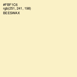 #FBF1C6 - Beeswax Color Image