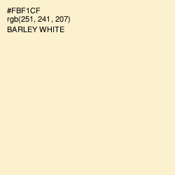 #FBF1CF - Barley White Color Image