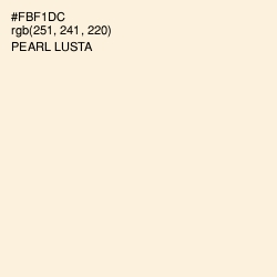 #FBF1DC - Pearl Lusta Color Image