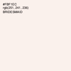#FBF1EC - Bridesmaid Color Image