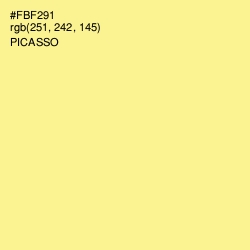 #FBF291 - Picasso Color Image