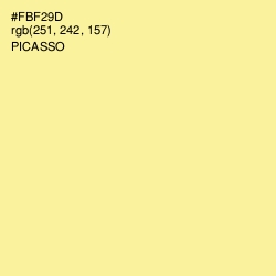 #FBF29D - Picasso Color Image